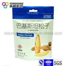 Size Customized Nuts Stand up Bag with Ziplock and Handhole